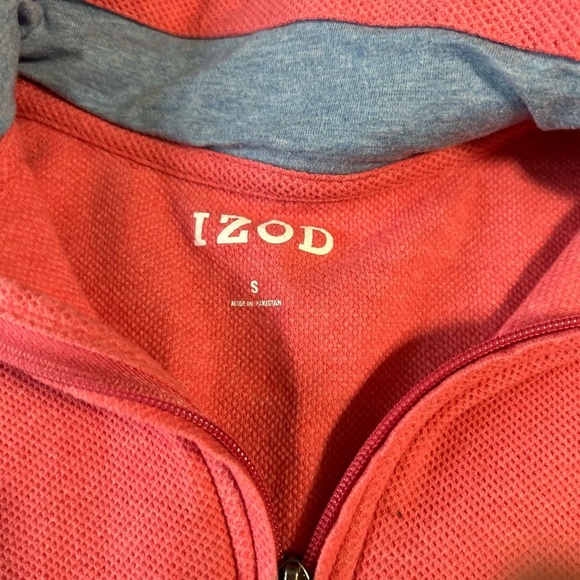 Izod Men's Pink Zip-Up Sweater - Picture 7 of 7